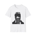 Bandana Mask Streetwear T-Shirt — Bold Black & White Urban Graphic