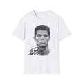 Graphic Tee — Vintage Bold Face Portrait with Signature