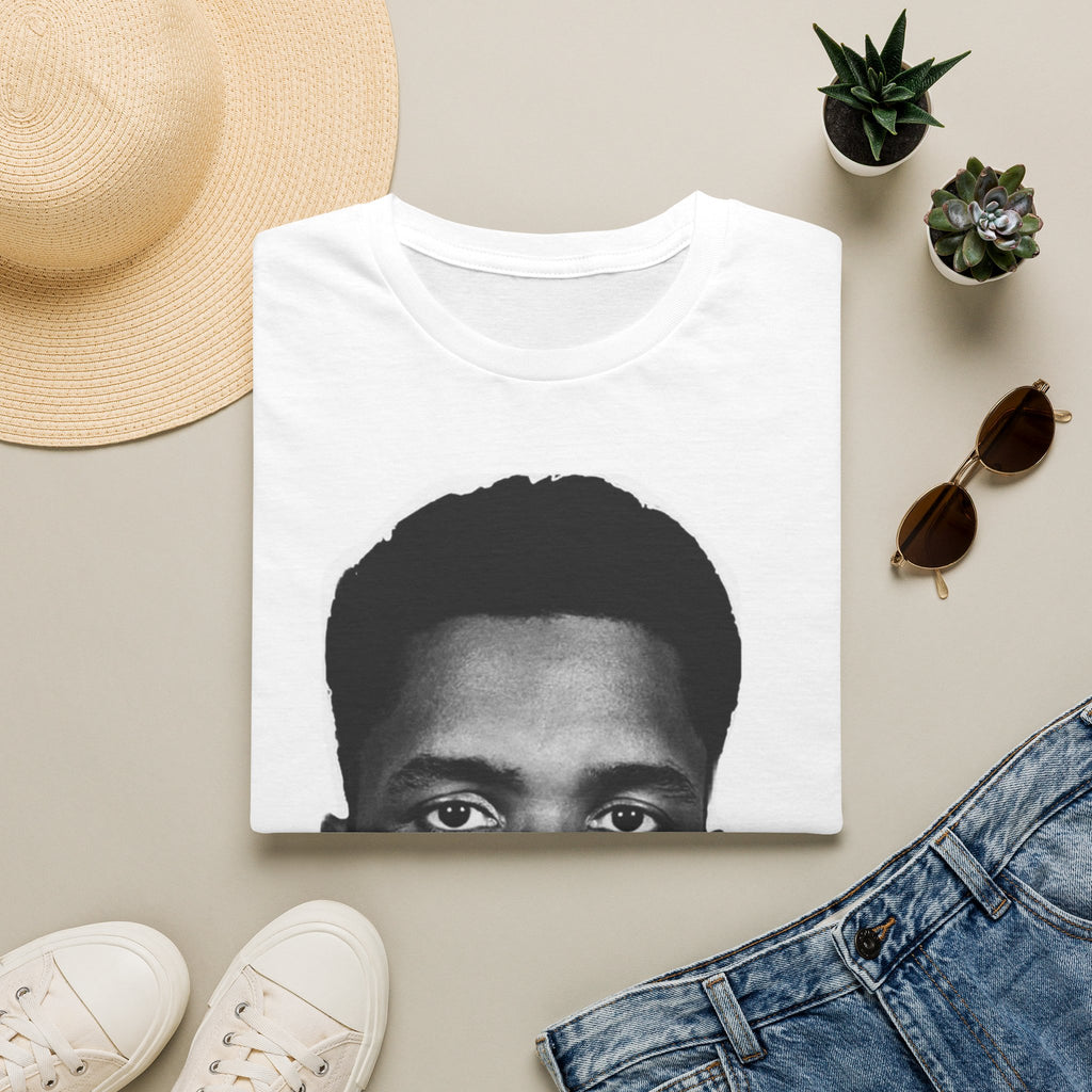 Portrait Face T-Shirt — Bold Black & White Graphic Tee