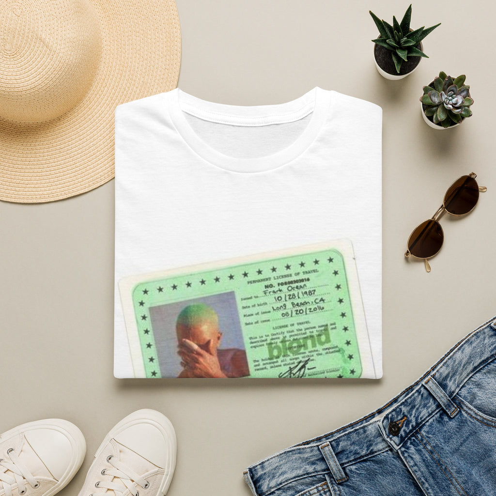 T-Shirt — Vintage ID Card Graphic Tee ("blend")