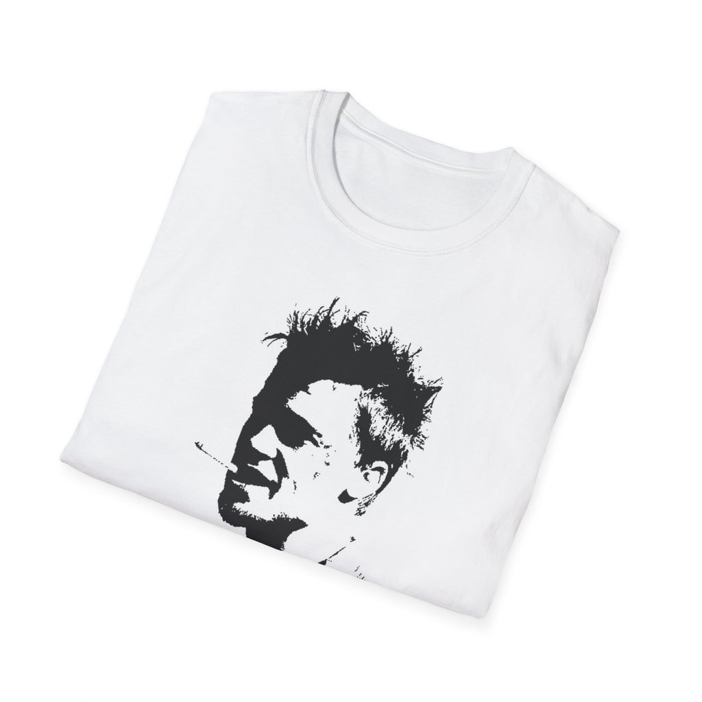 T-Shirt — Monochrome Punk Portrait Tee (Silhouette Face Design)